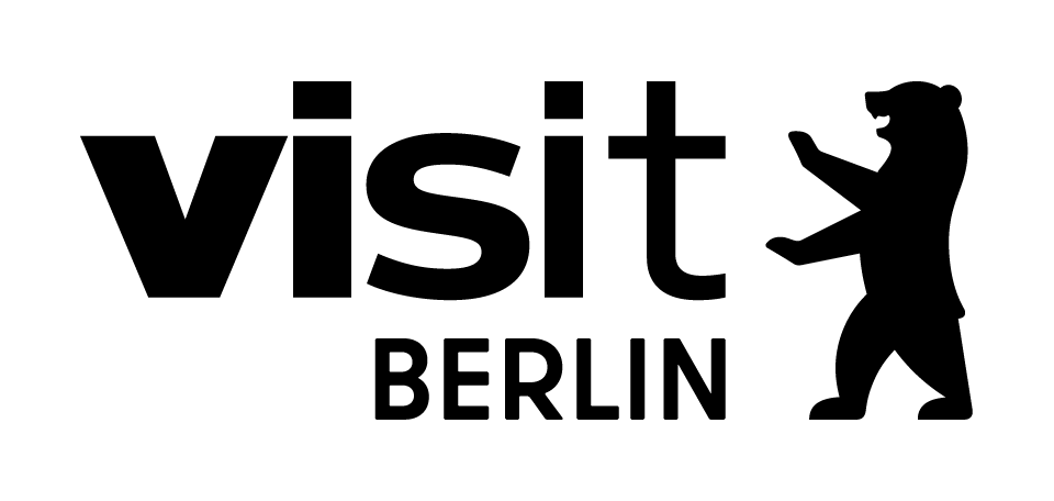 visitBerlin logo featuring the Berlin Bear
