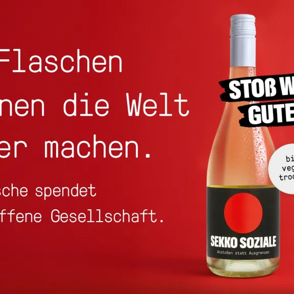 Sekko Soziale spendet für die offene Gesellschaft.