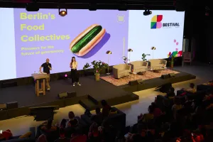 Pitch auf Bühne beim BESTIVAL
