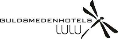 Guldsmeden Hotels Lulu logo with a stylized dragonfly.