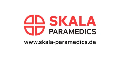 SKALA Paramedics logo with website www.skala-paramedics.de