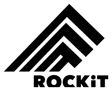 Rockit logo with bold, stylized triangle design above the brand name.