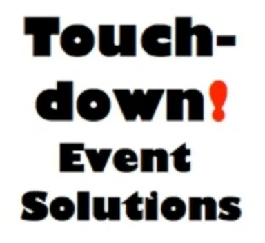 Touchdown! Event Solutions logo with a red exclamation mark