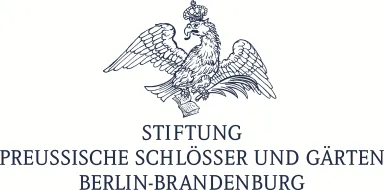 Logo mit Adler, Krone und dem Schriftzug „Stiftung Preußische Schlösser und Gärten Berlin-Brandenburg“