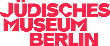 Jüdisches Museum Berlin logo in bold red text