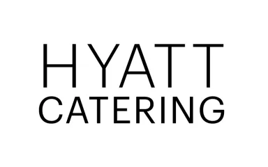 Hyatt Catering logo in black text on white background