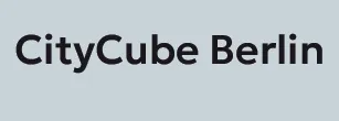 CityCube Berlin text logo on a light blue background